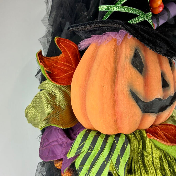 Boo / Jack O'Lantern Wreath