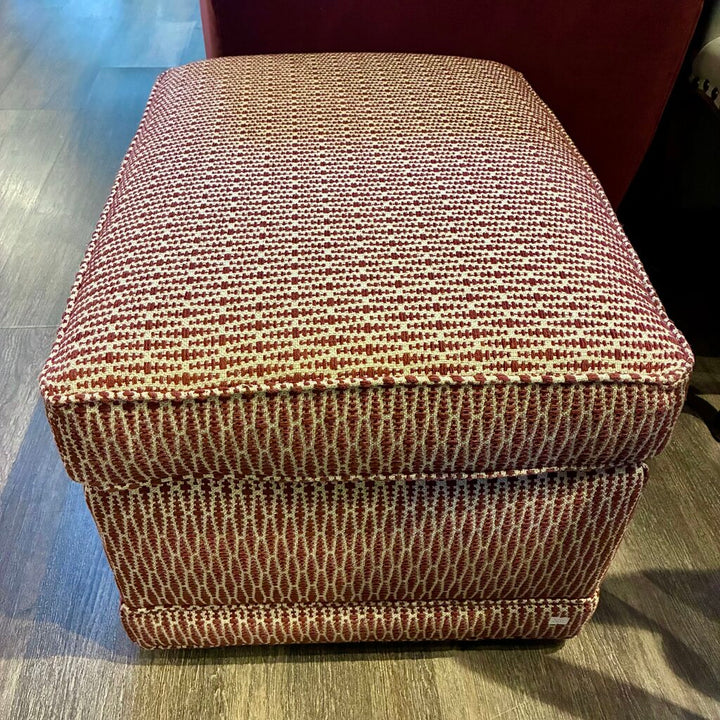Tapestry Upholstered Ottoman