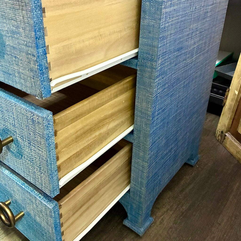 Orig. Price $1,899 - Bar Harbor Raffia 3-Drawer Chest - Acosta's Home