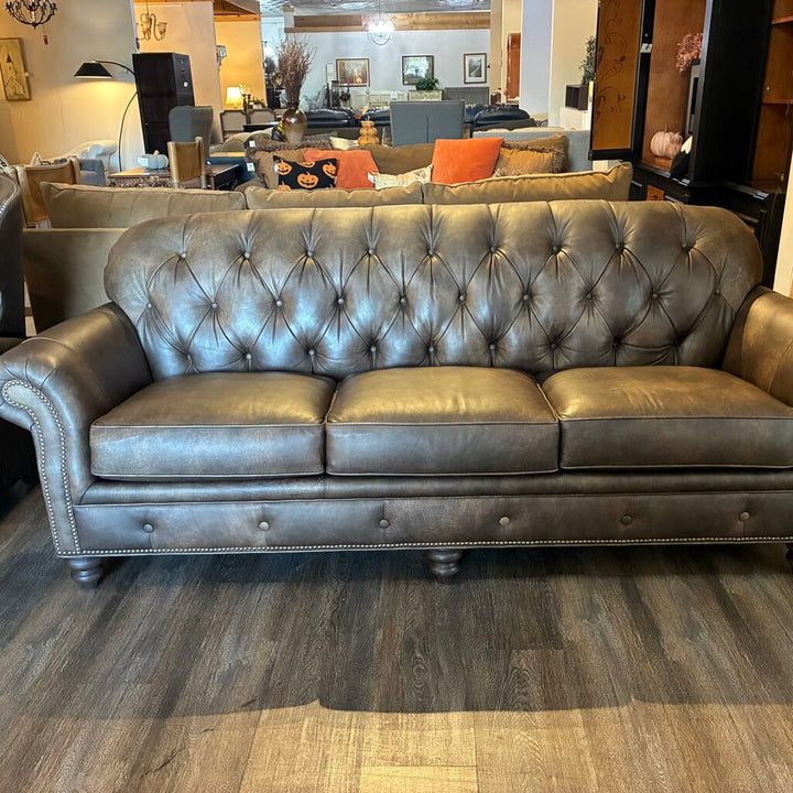 Orig. Price $4,868 - Chesterfield Vegan Leather Sofa