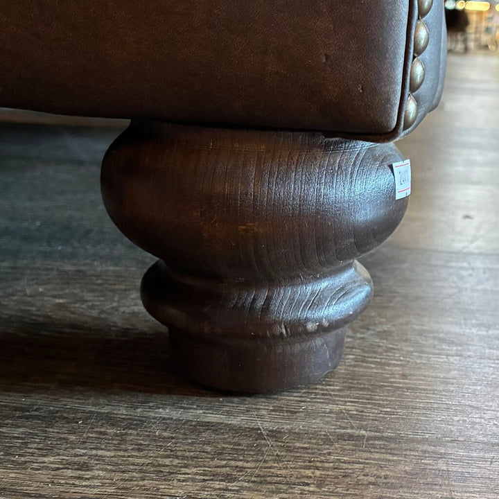 Orig. Price $2,599 - Powered Fan Back Vegan Leather Recliner - Working Condition