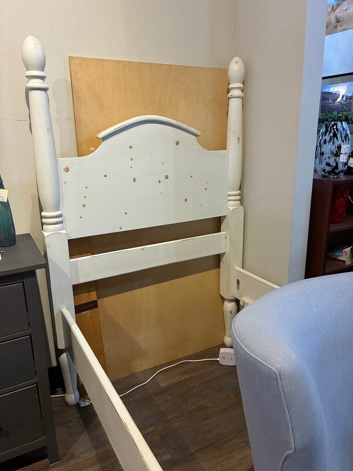Shabby Chic Four Poster Bed - Twin XL