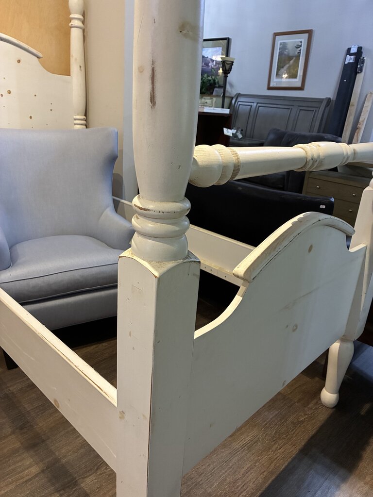 Shabby Chic Four Poster Bed - Twin XL