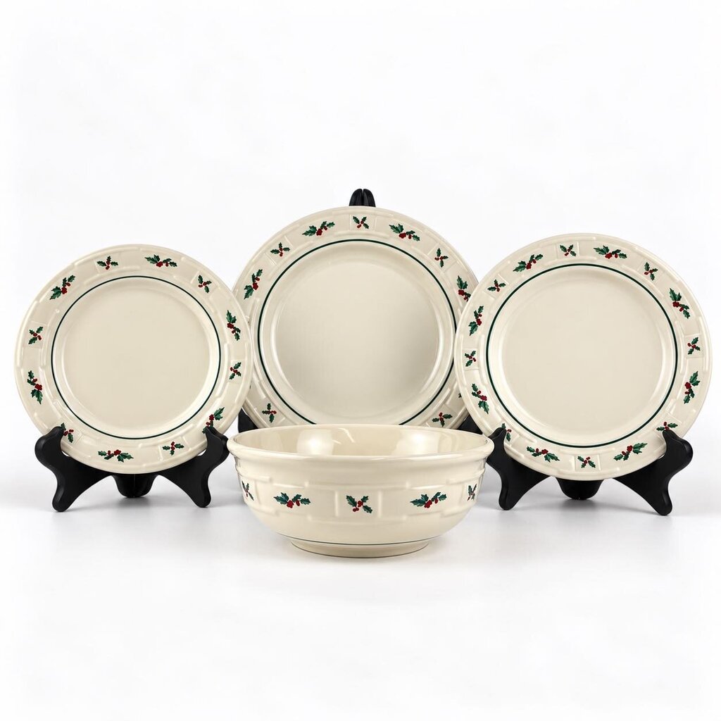 4 Piece / 8 Place Setting - Holly