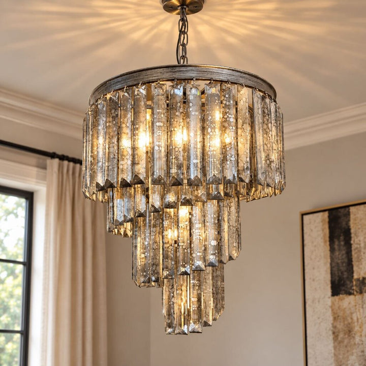 Spiral Prisms Chandelier
