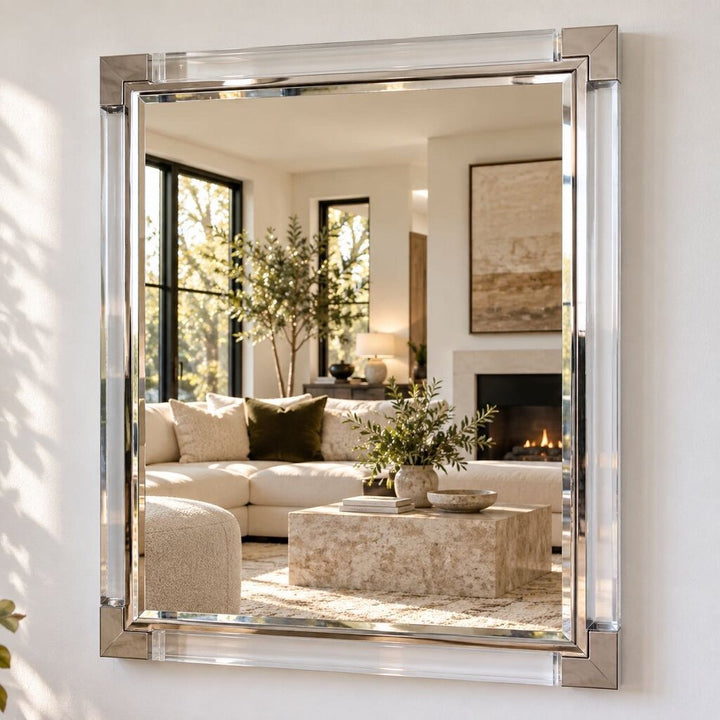 Orig. Price $1084 - State St. Metal Wall Mirror - Acosta's Home