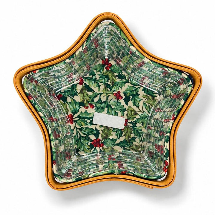 Shining Star Basket with 2 Fabric Liners / Protector