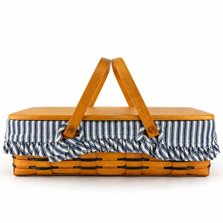 Lg. Gathering Lidded Basket with Liners / Protector