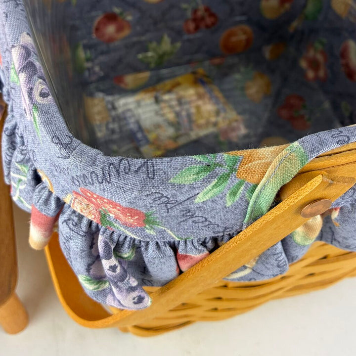Grandma Bonnie's 2 Pie Basket with Liners / Protector