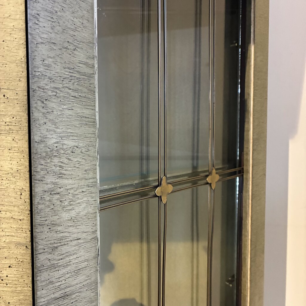Tudor-style Vintage Curio Cabinet
