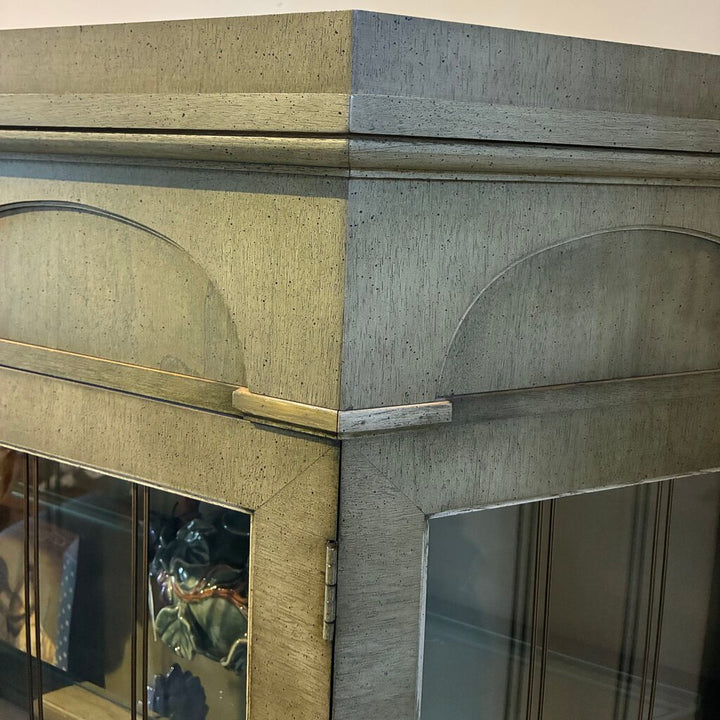 Tudor-style Vintage Curio Cabinet