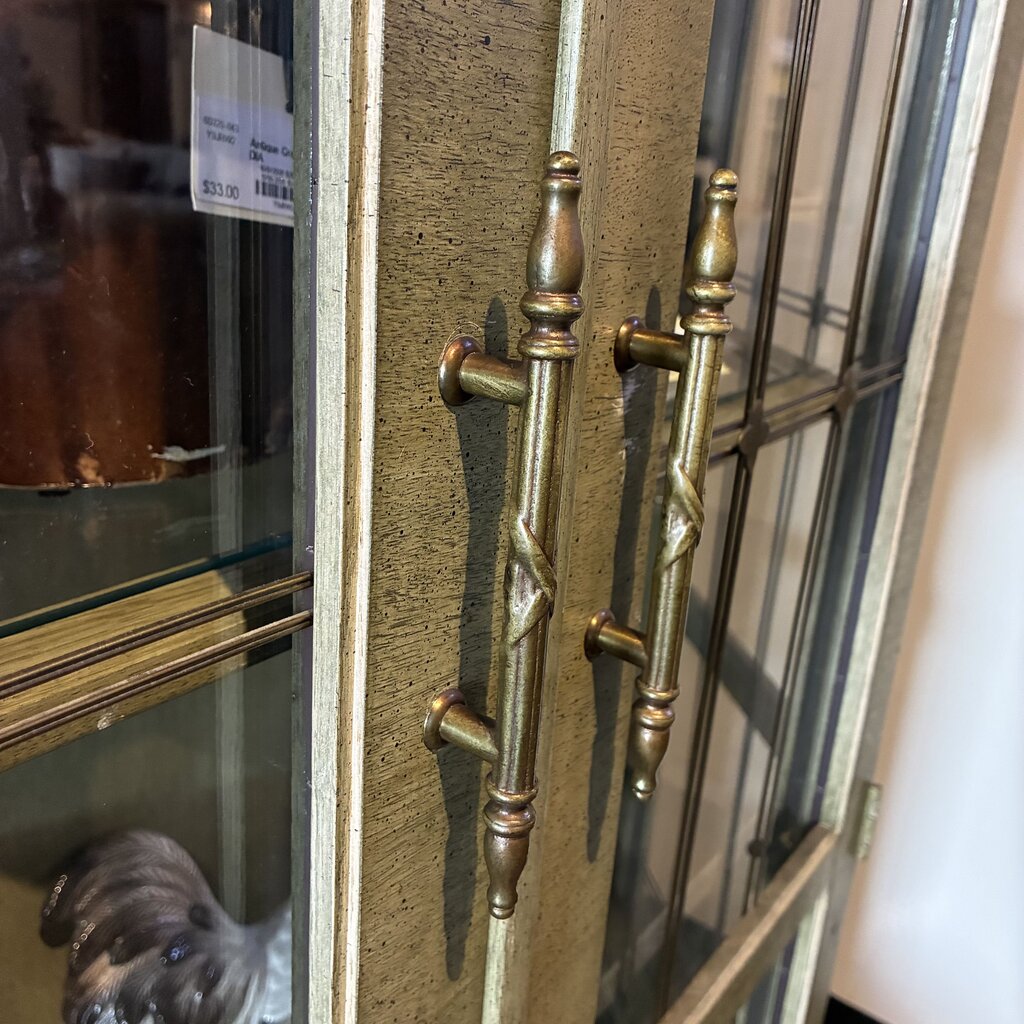 Tudor-style Vintage Curio Cabinet