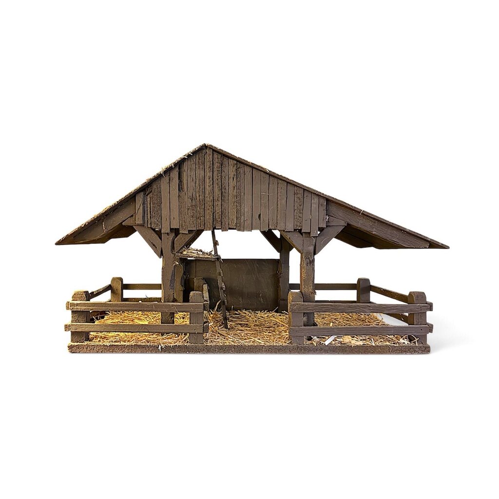 Handmade Nativity Stable