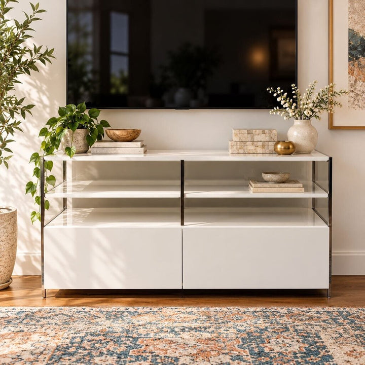 Orig. Price $800 - Laquer Media Console - Acosta's Home
