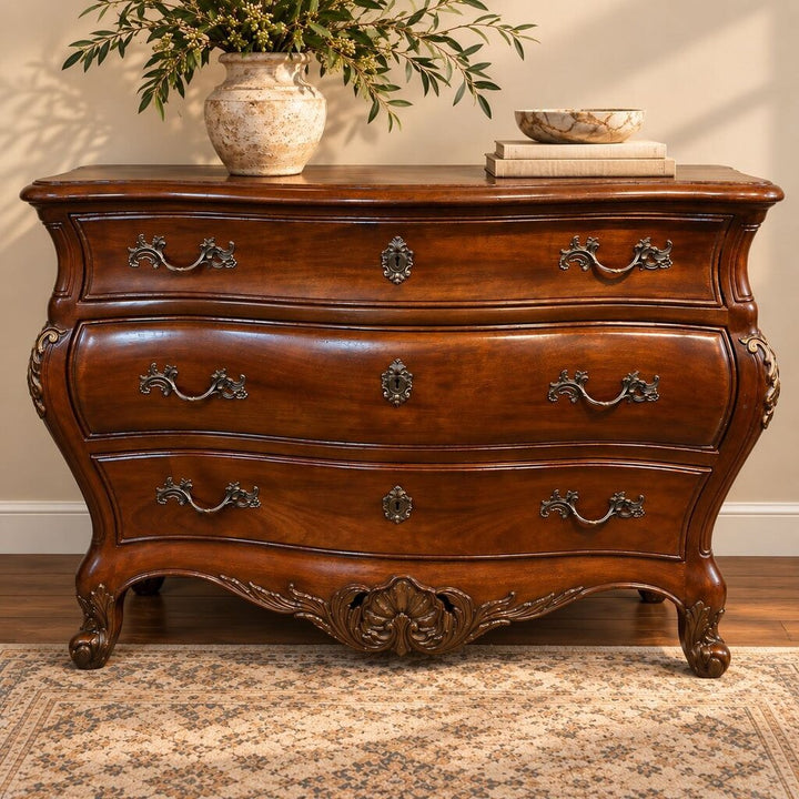 Orig. Price $1,045 - Louis XV French-style Bombe Chest