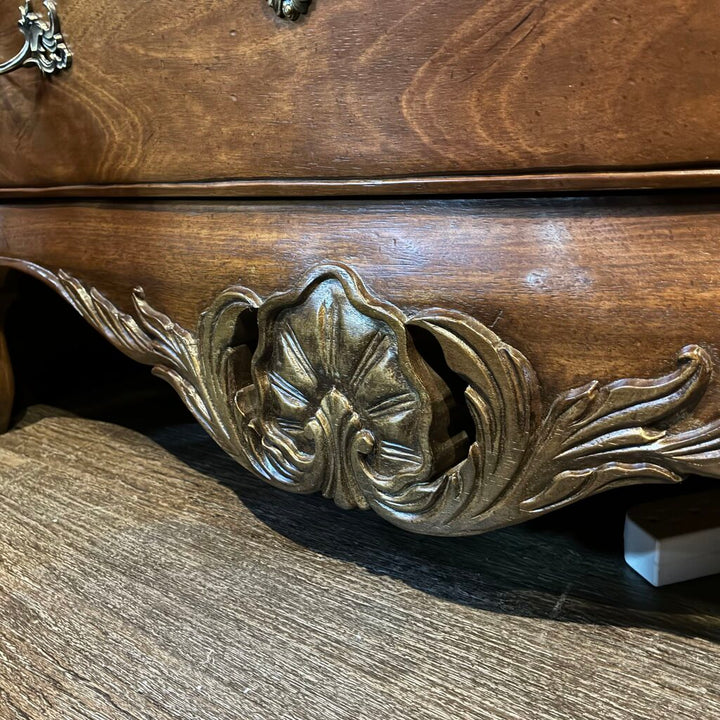 Orig. Price $1,045 - Louis XV French-style Bombe Chest