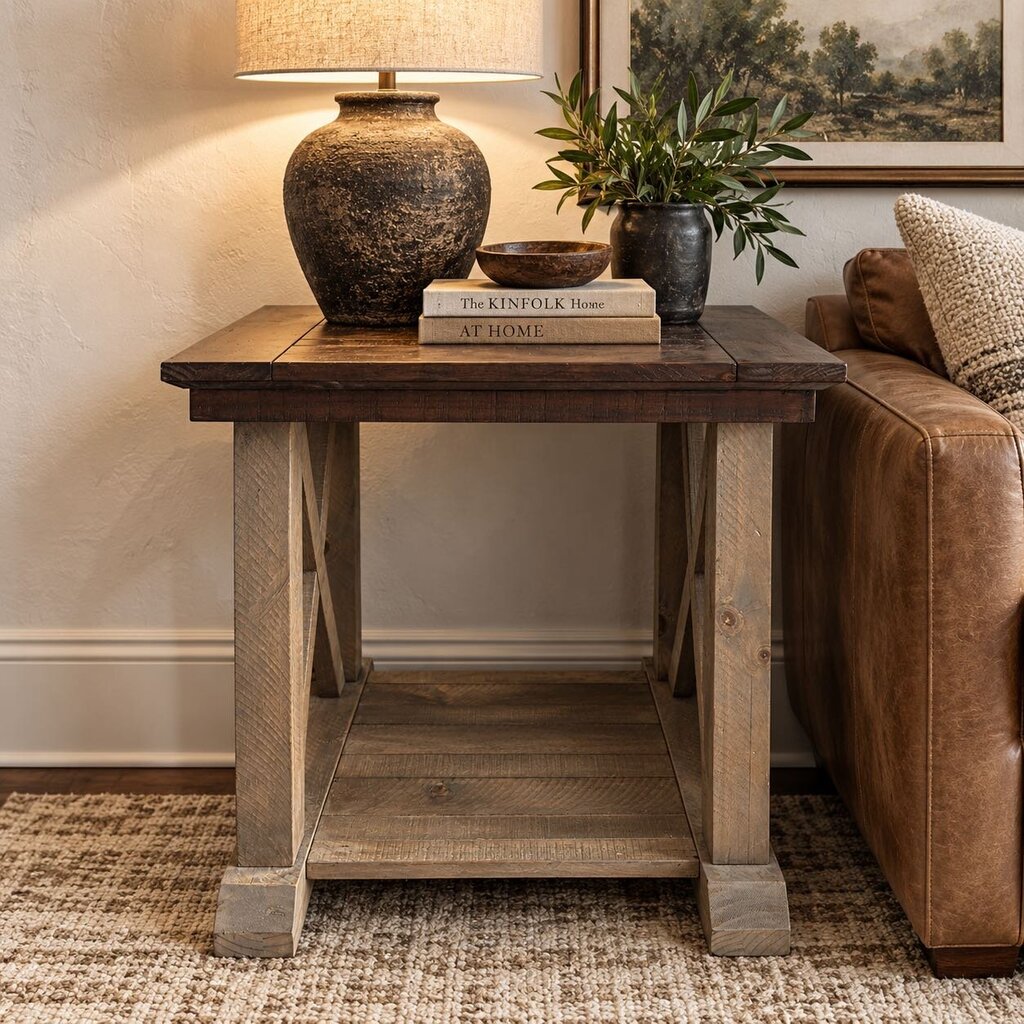 Farmhouse-style End Table
