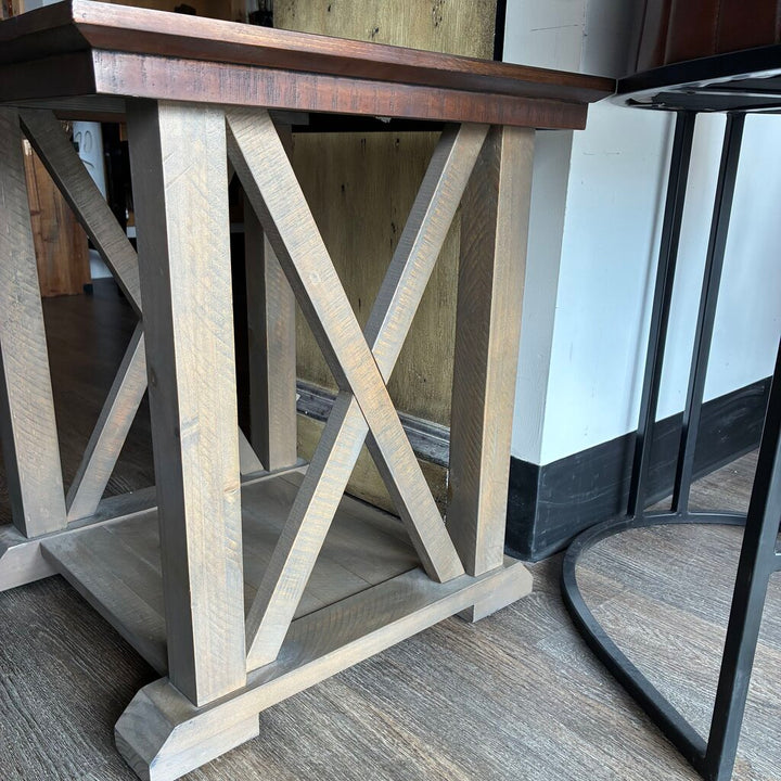 Farmhouse-style End Table
