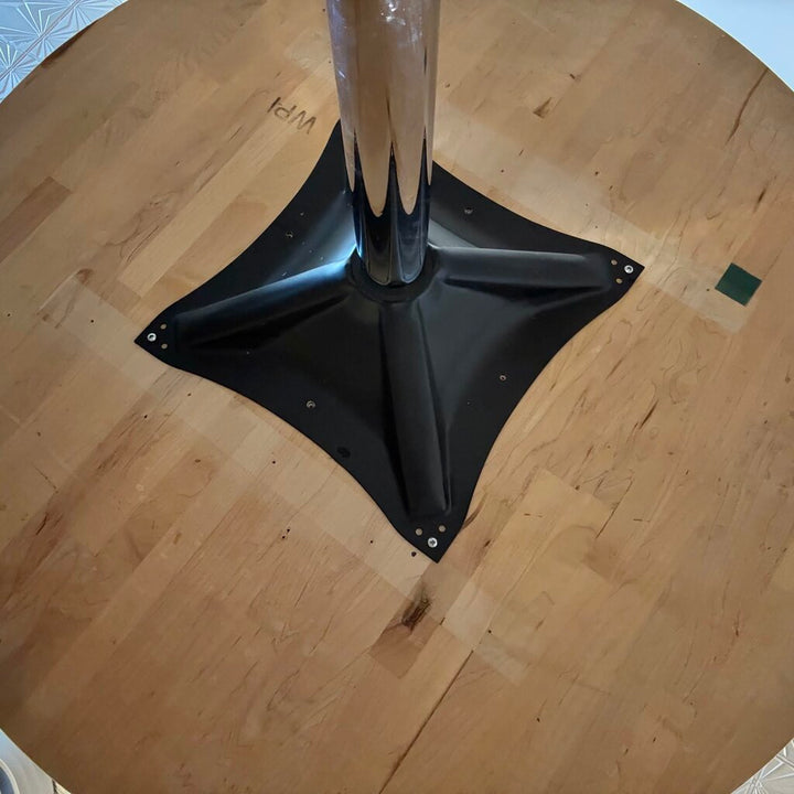 Tulip Dining Table w/ Butcher Block Top