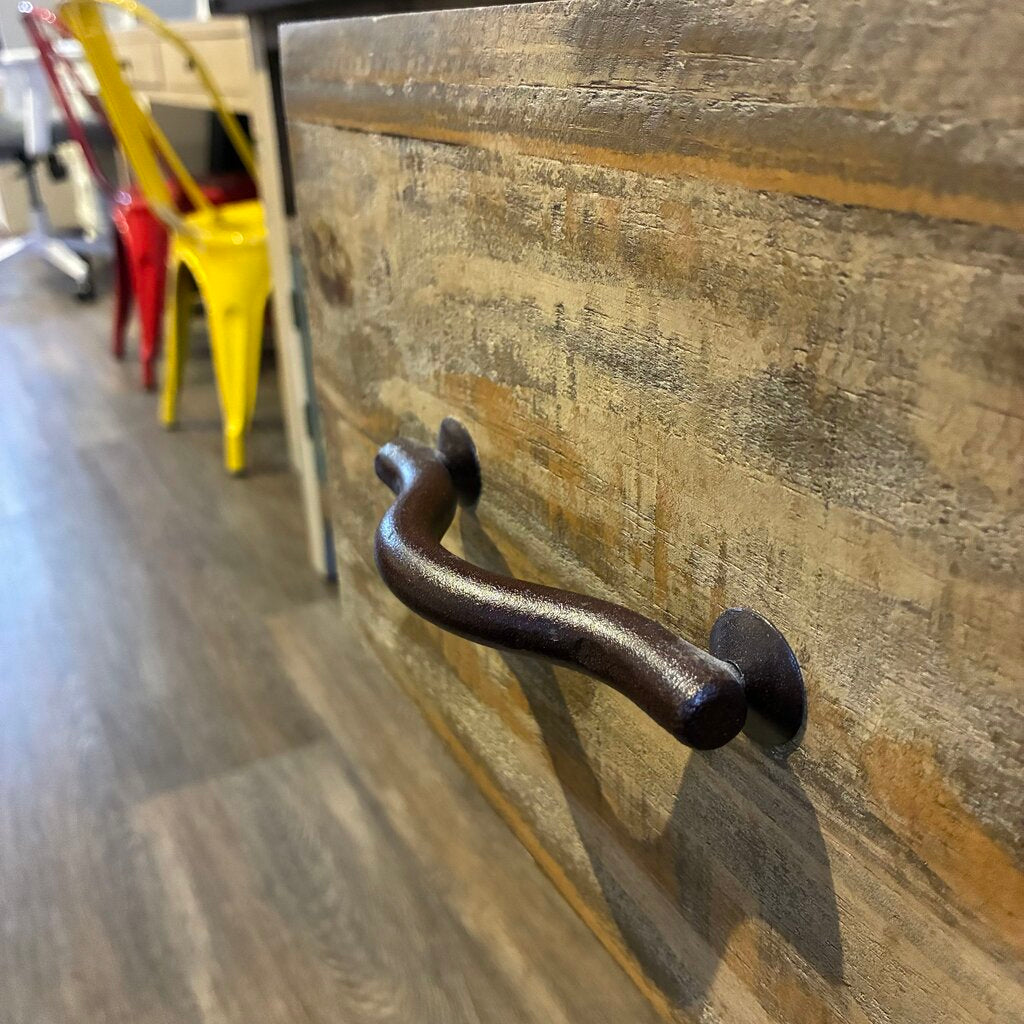 Antique-style Rustic Media Console