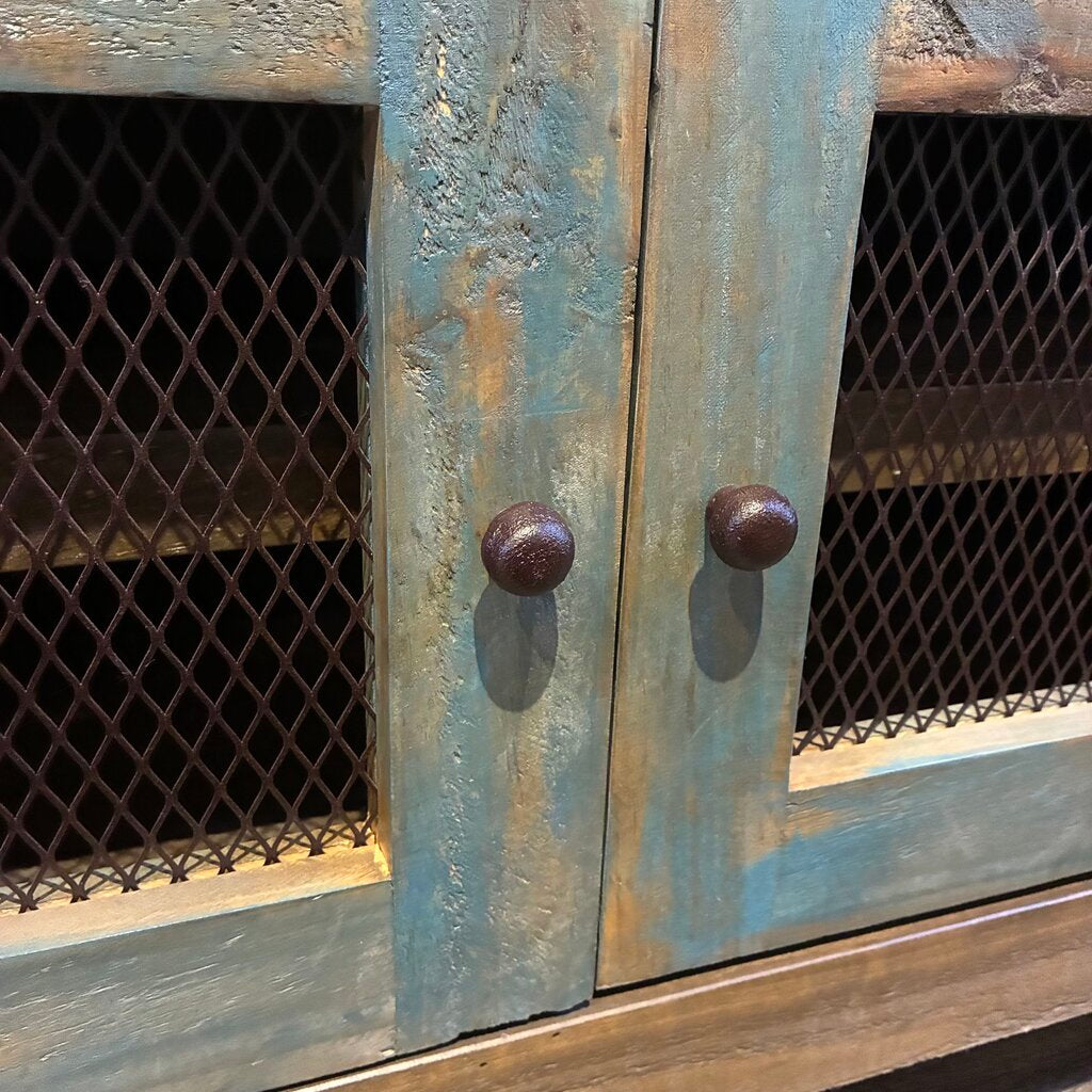 Antique-style Rustic Media Console