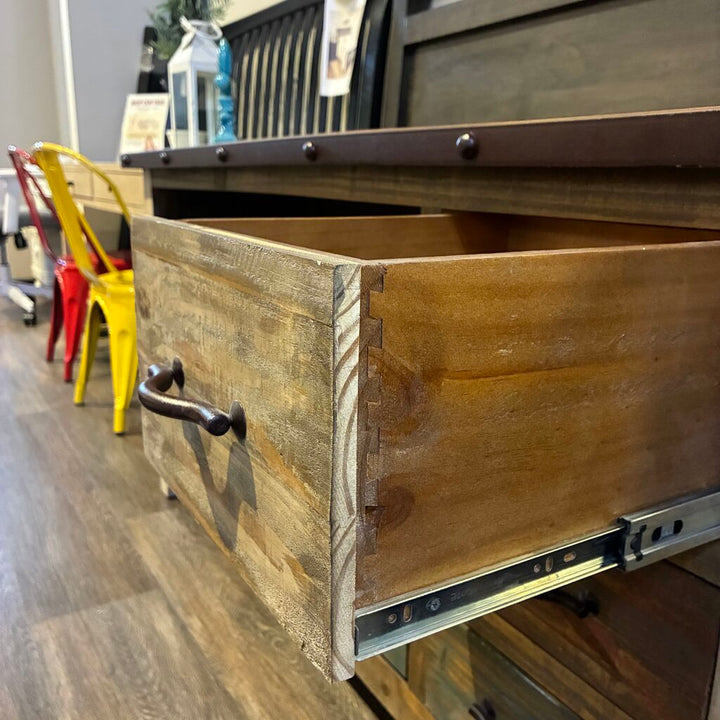 Antique-style Rustic Media Console