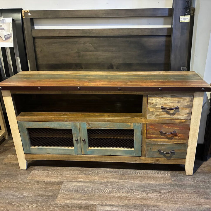 Antique-style Rustic Media Console