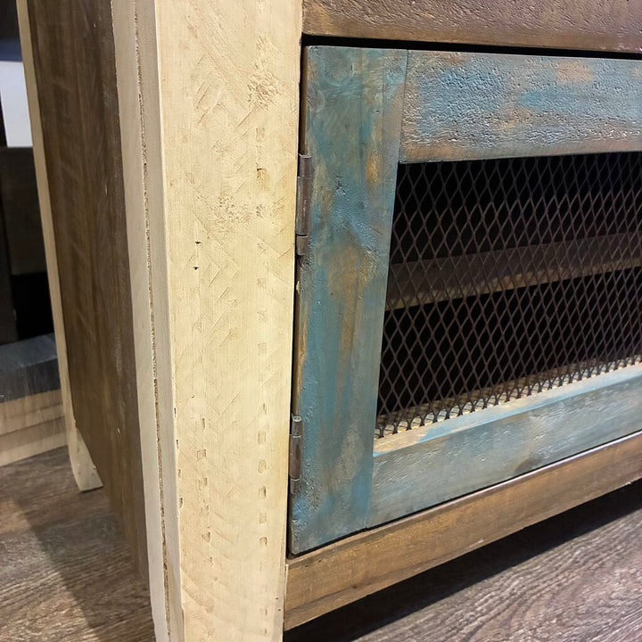 Antique-style Rustic Media Console