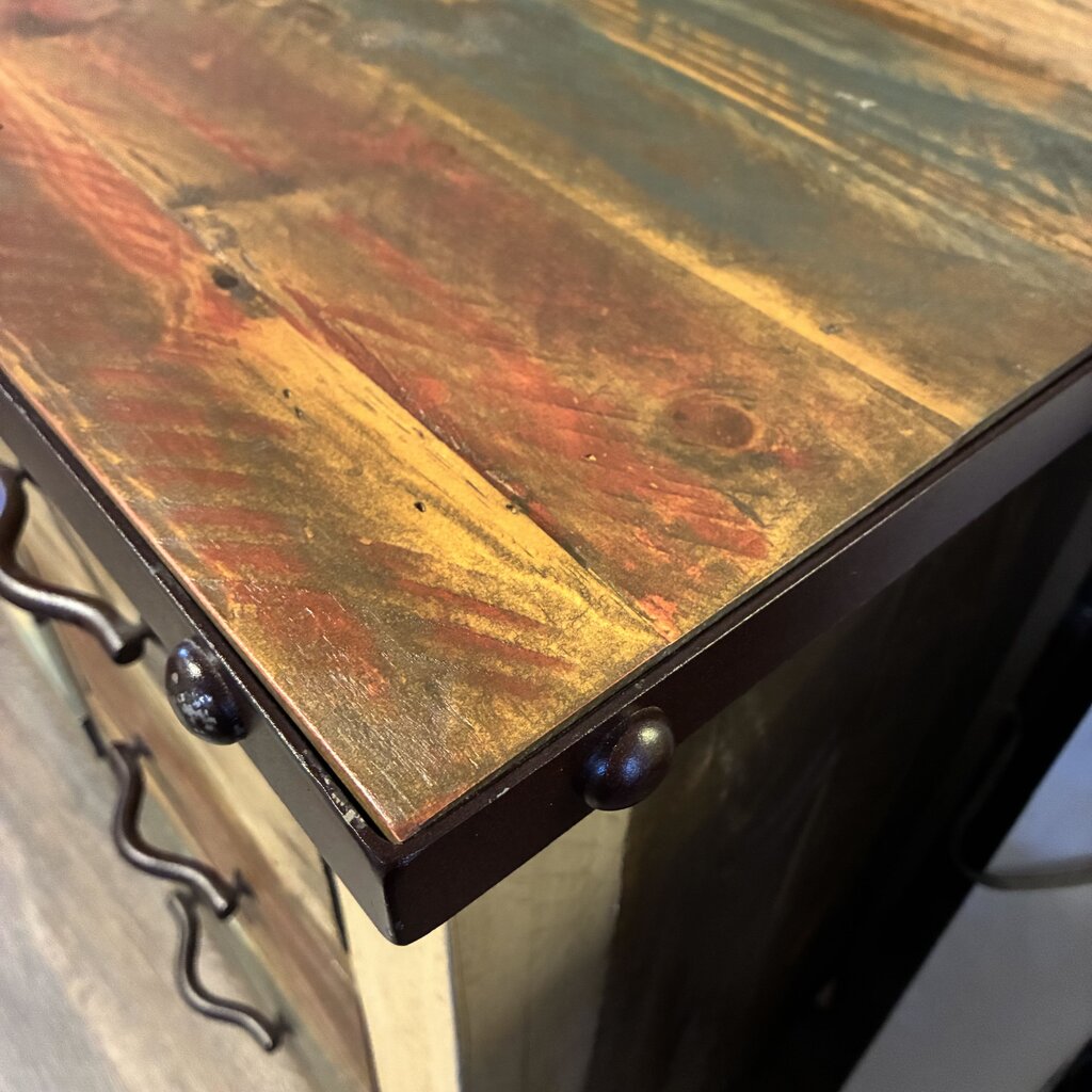 Antique-style Rustic Media Console