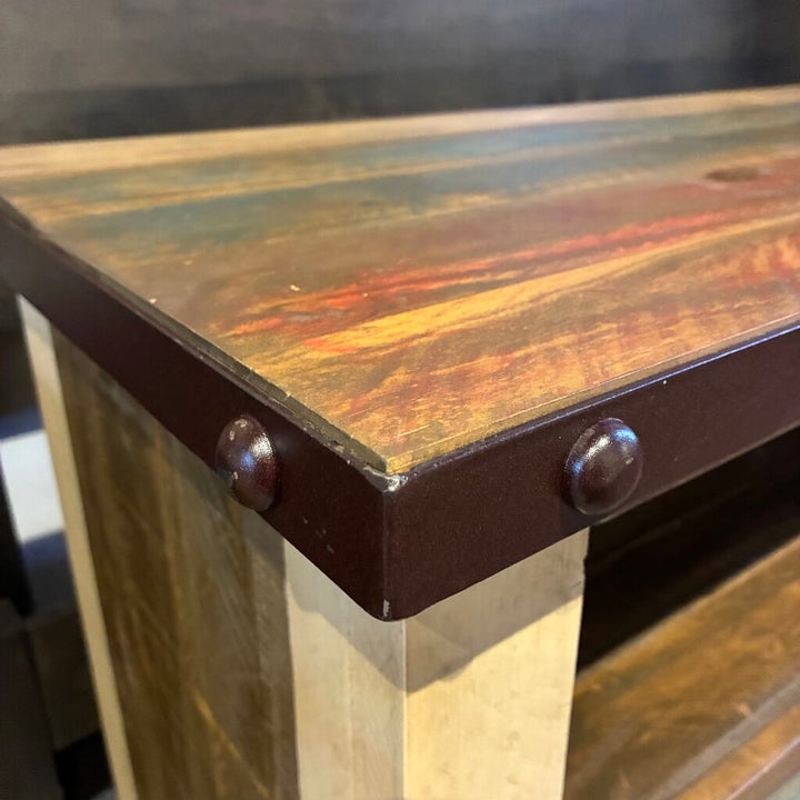 Antique-style Rustic Media Console
