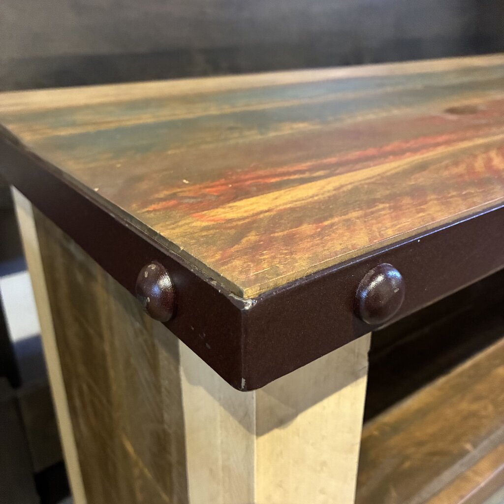 Antique-style Rustic Media Console