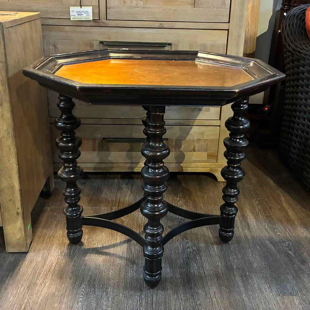 Orig. Price $1,299 - Kingstown Collection End Table w/ Hammered Copper Inlay
