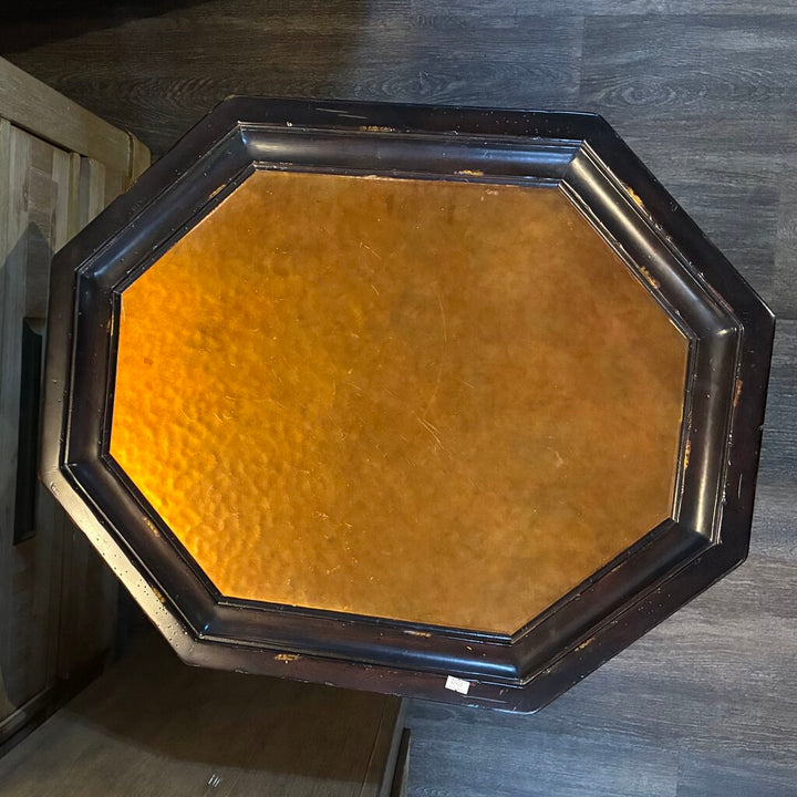 Orig. Price $1,299 - Kingstown Collection End Table w/ Hammered Copper Inlay