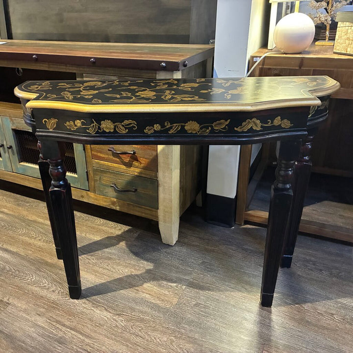 Ornate Painted Floral Hall Table