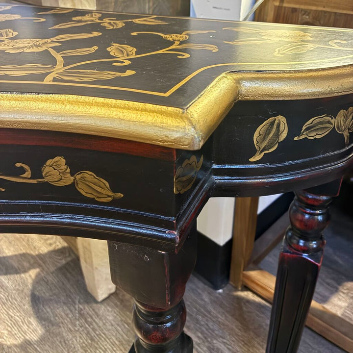 Ornate Painted Floral Hall Table