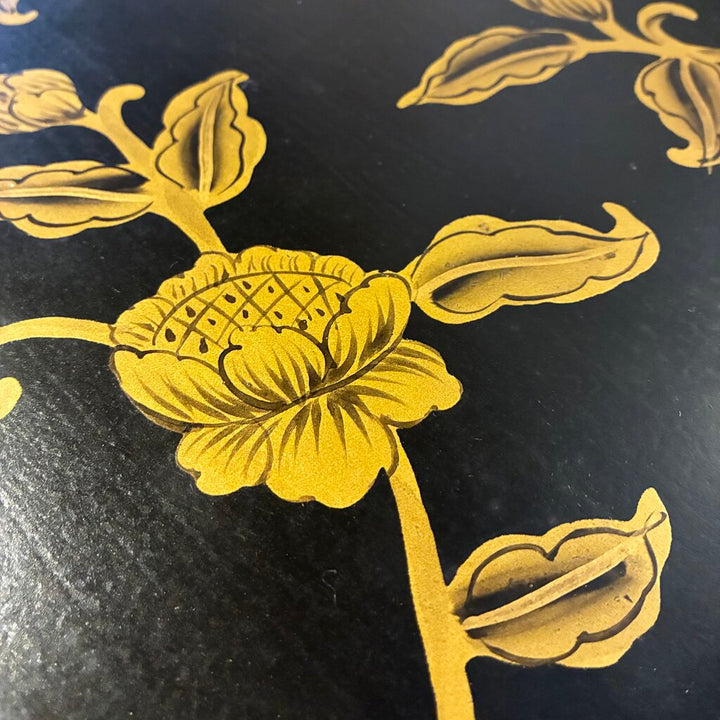 Ornate Painted Floral Hall Table