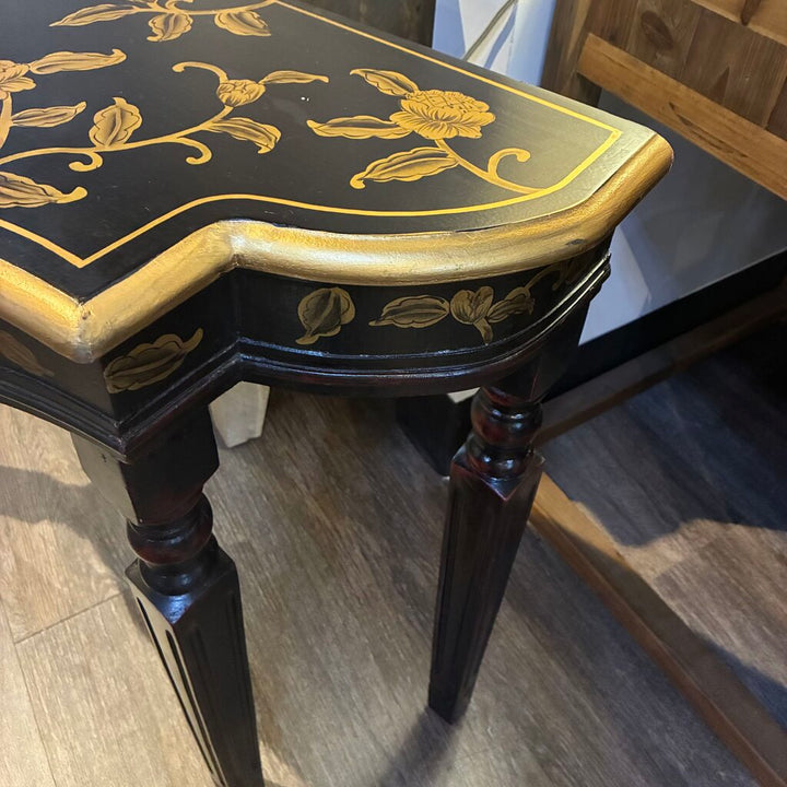 Ornate Painted Floral Hall Table