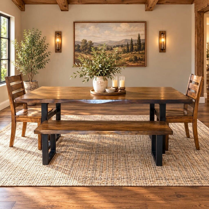 Orig. Price $3,000 - Live Edge Dining Set