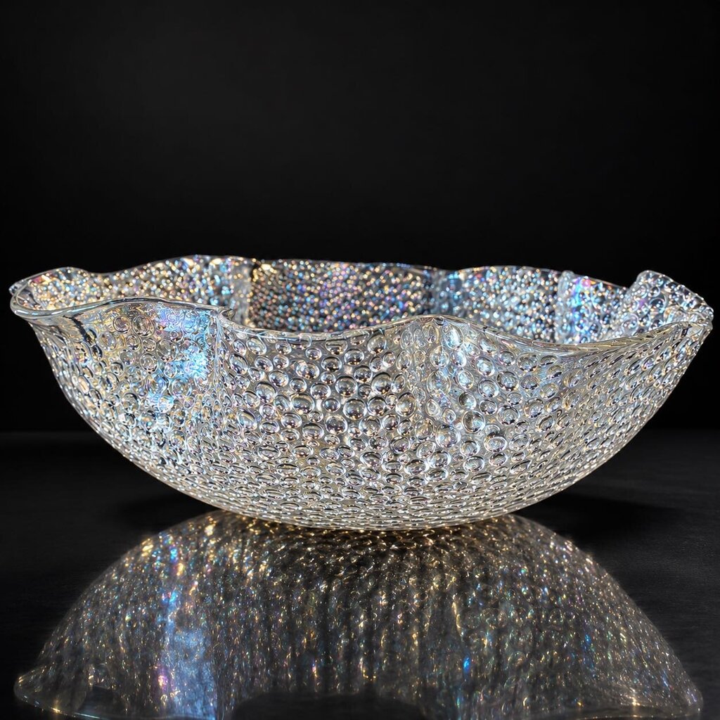 Bubble Glass Centerpiece Bowl