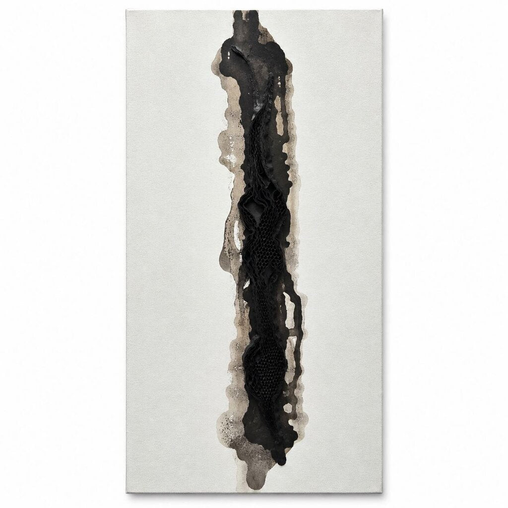 Orig. Price $1200 - Textured Relief Paint Drip Canvas