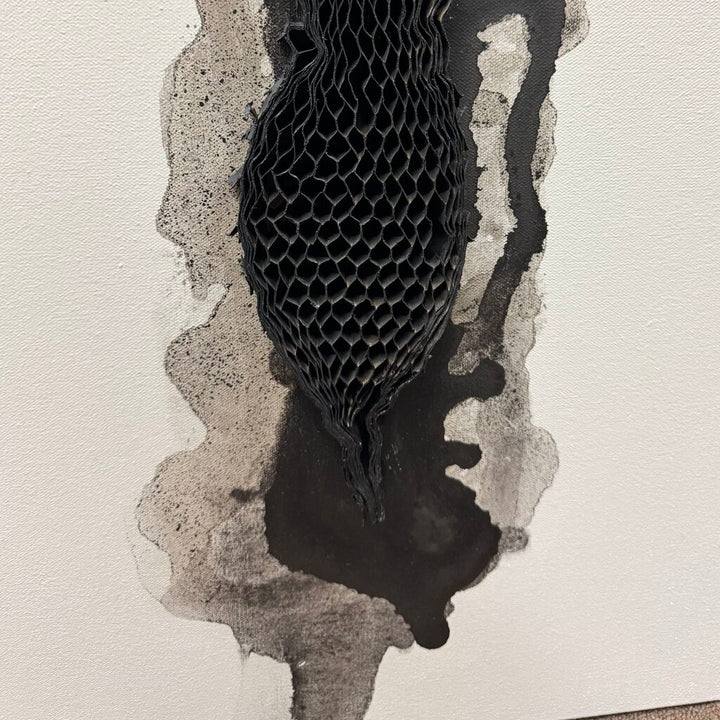 Orig. Price $1200 - Textured Relief Paint Drip Canvas