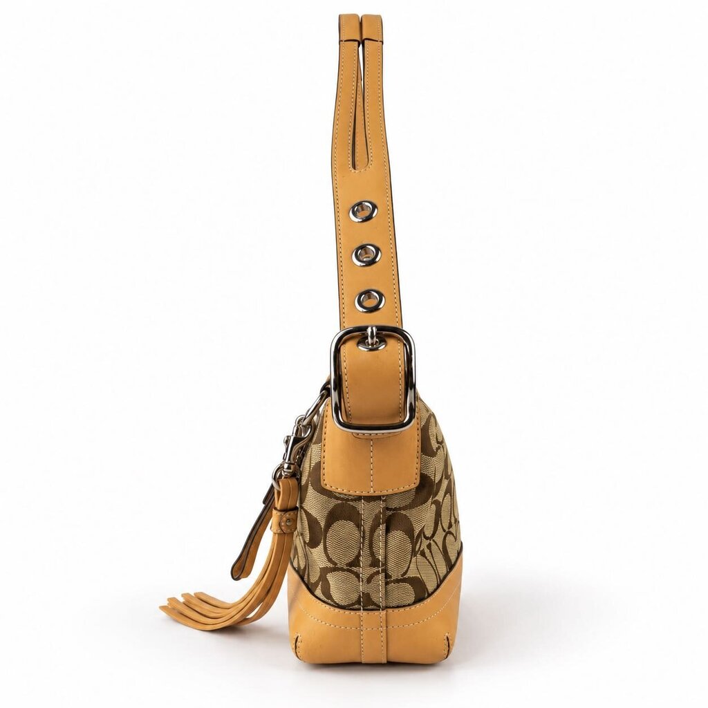 Vintage Jacquard Logo Bag #9363 Hobo Bag