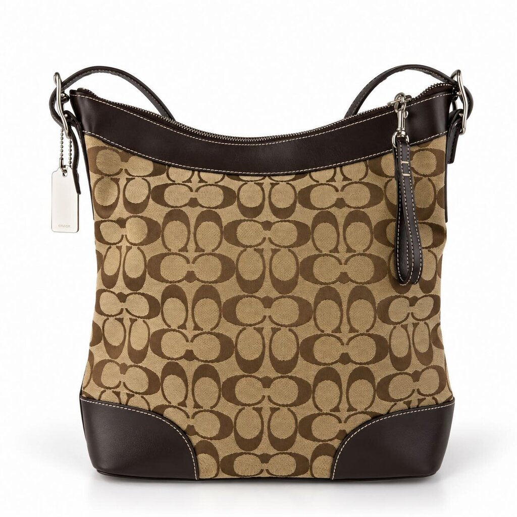 Signature Jacquard Hobo Crossbody