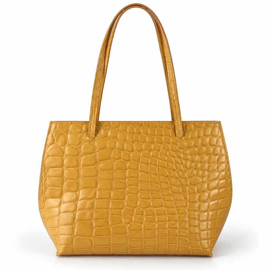 Leather Croc Style Handbag