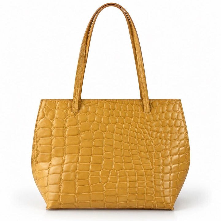 Leather Croc Style Handbag