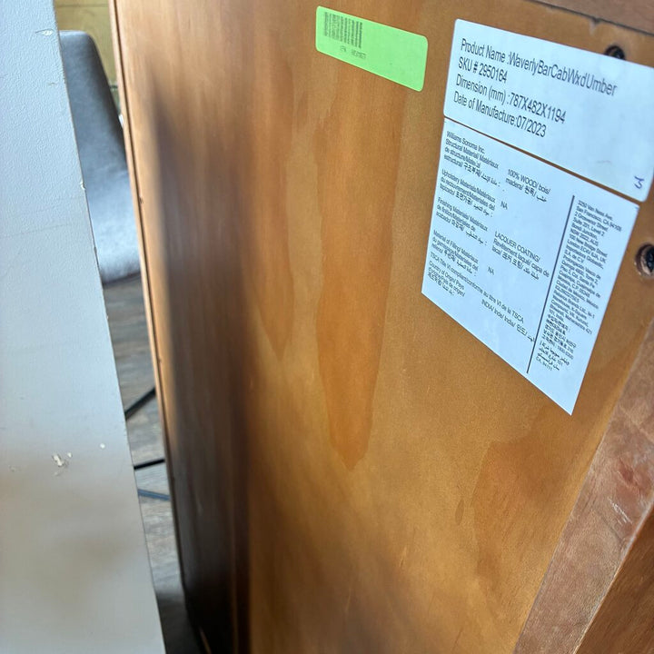 Orig. Price $1,049 - Waverly Bar Cabinet