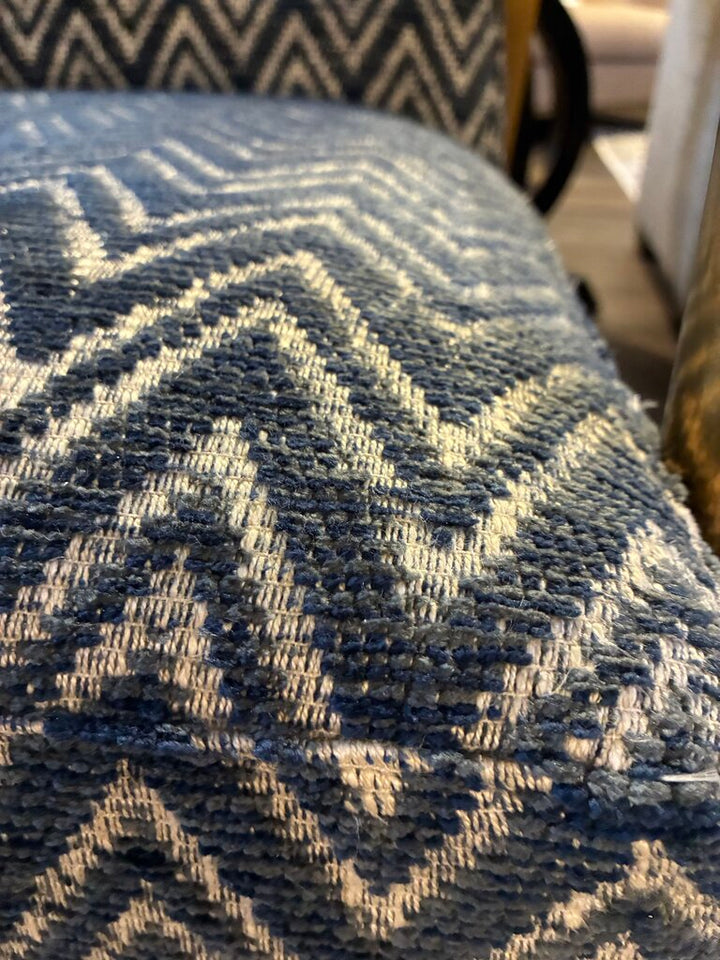Orig. Price $1,295 - Zola Lounge Chair w/ Chevron Upholstery