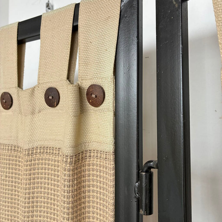 Plaid Linen Room Divider