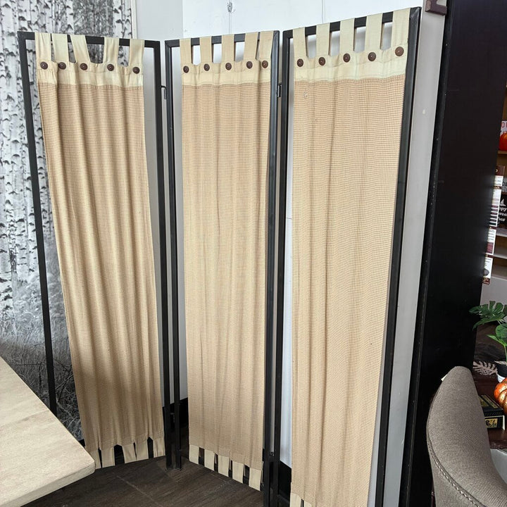 Plaid Linen Room Divider