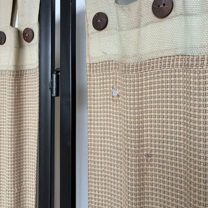 Plaid Linen Room Divider